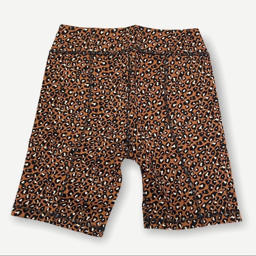 Nwt Free People Leopard Print Lucky Strike Bike Shorts Size Small New With Tags - Picture 10 of 10